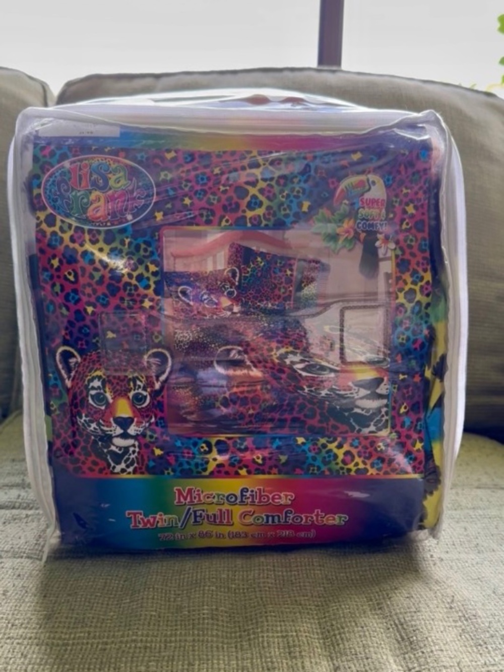 Lisa Frank leopard bedding